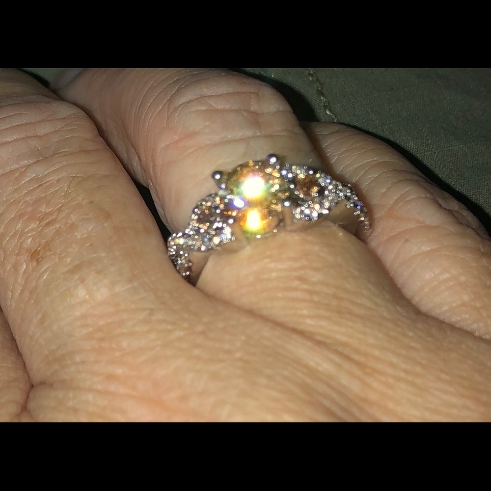 Padparadscha Sapphire Ring Size 5 3/4